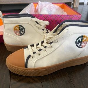Like New Hi-top Tory Burch sneakers, size 8